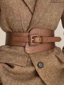 COMMENSE Snakeskin Leather Belt* Belts & Chain|Accessories