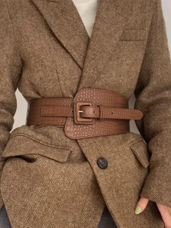 COMMENSE Snakeskin Leather Belt* Belts & Chain|Accessories