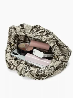 COMMENSE Snakeskin Print Cloud Clutch Bag* Bags|Accessories