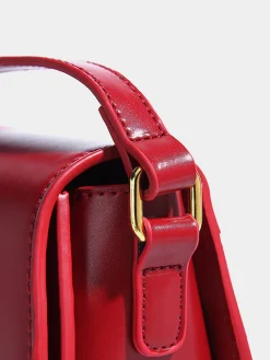 COMMENSE Soft Buckle Glossy Crossbody Bag* Bags|Accessories