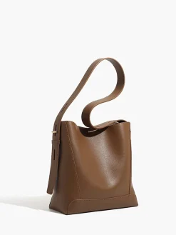 COMMENSE Soft-Buckle Piping Bucket Bag* Bags|Accessories