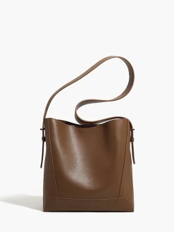 COMMENSE Soft-Buckle Piping Bucket Bag* Bags|Accessories