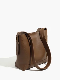 COMMENSE Soft-Buckle Piping Bucket Bag* Bags|Accessories