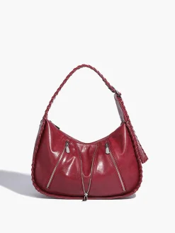 COMMENSE Soft-Buckle Zip-Decor Armpit Bag* Bags|Accessories