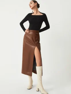 COMMENSE Solid Long Sleeve Shirt* T-shirts|Tops