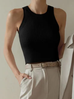 COMMENSE Solid Ribbed Sweater Vest* Sweater Vests|Sweaters & Cardigans