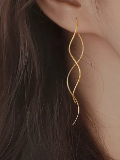COMMENSE Spiral Tassel Earrings* Earrings|Accessories
