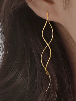 COMMENSE Spiral Tassel Earrings* Earrings|Accessories