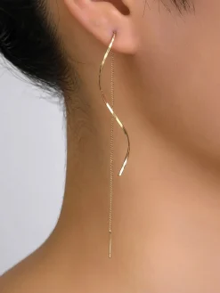 COMMENSE Spiral Tassel Earrings* Earrings|Accessories