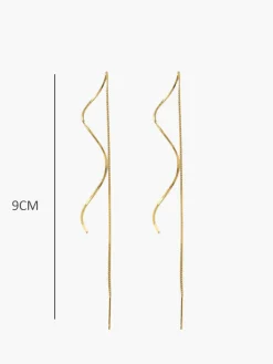 COMMENSE Spiral Tassel Earrings* Earrings|Accessories