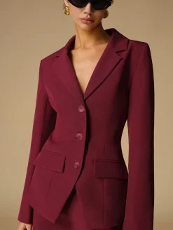 COMMENSE Split Button Slim Blazer* Outerwear|Blazers
