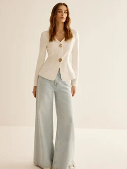 COMMENSE Split Skinny Blazer* Outerwear|Blazers