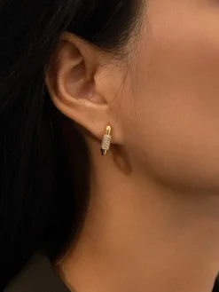 COMMENSE Square Chubby Diamond Earrings* Earrings|Accessories