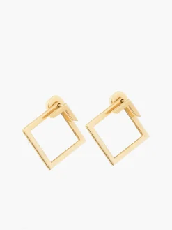 COMMENSE Square Geometric Stud Earrings* Earrings|Accessories