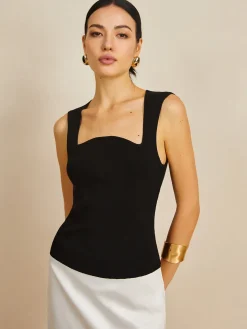 COMMENSE Square Neck Sweater Vest* Sweater Vests|Sweaters & Cardigans