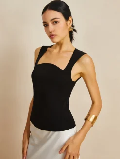 COMMENSE Square Neck Sweater Vest* Sweater Vests|Sweaters & Cardigans