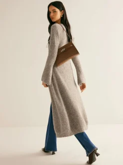 COMMENSE Stacking V-Neck Split Breasted Sweater Dress* White Dresses|Black Dresses