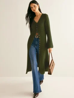 COMMENSE Stacking V-Neck Split Breasted Sweater Dress* White Dresses|Black Dresses
