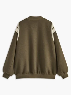 COMMENSE Stand Collar Contrast Trim Pockets Jacket* Outerwear|Jackets