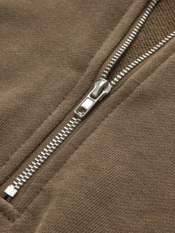 COMMENSE Stand Collar Drawstring & Zipper Sweatshirt* Tops
