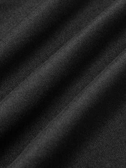 COMMENSE Straight-Shoulder Bud Waist Jersey Dress* Black Dresses|Cocktail & Party Dresses