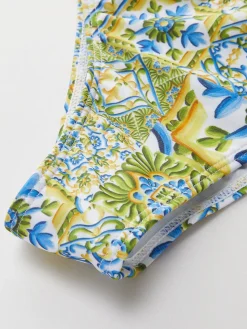 COMMENSE Strapless Print Knotted Bikini Set* Swimwear|Tops