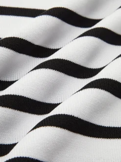 COMMENSE Striped Crop Bodycon Knit Top* Sweater Tops|Sweaters & Cardigans