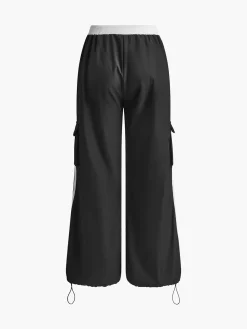 COMMENSE Striped Patchwork Drawstring Pants* Pants|Bottoms