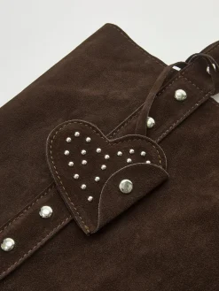 COMMENSE Studded Clasp Button Shoulder Bag* Bags|Accessories