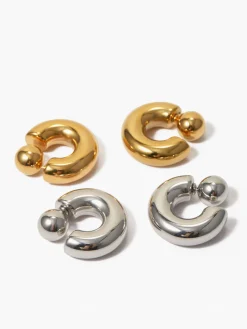 COMMENSE Stylish C-Shaped Earrings* Earrings|Accessories