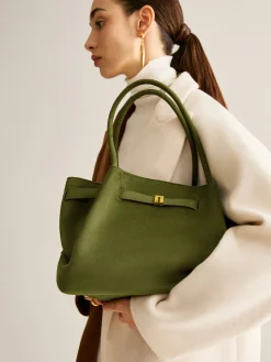 COMMENSE Suede Pleated Top Handle Bag* Bags|Accessories