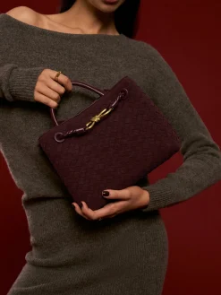 COMMENSE Suede Woven Tote Bag* Bags|Accessories