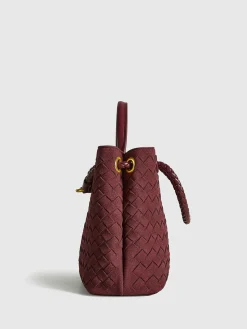 COMMENSE Suede Woven Tote Bag* Bags|Accessories