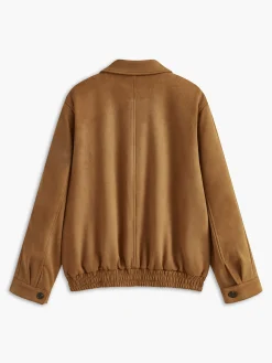 COMMENSE Suede Zipper Shift Jacket* Outerwear|Jackets