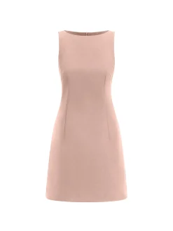 COMMENSE Suiting Sleeveless Short Dress* White Dresses|Black Dresses