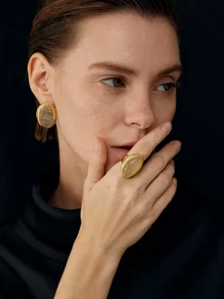 COMMENSE Sunshine Yellow Crystal Ring* Rings & Bracelets|Accessories