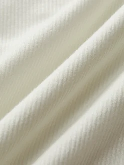 COMMENSE Sweetheart Ribbed Long Sleeve T-Shirt* Tops