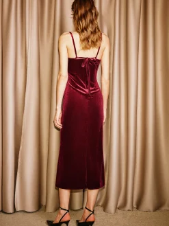 COMMENSE Sweetheart Velvet Cami Dress* Dresses