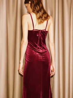 COMMENSE Sweetheart Velvet Cami Dress* Dresses