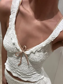 COMMENSE Sweetie Bow Detail Cami Top* Tank Tops & Camis|Tops