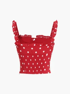 COMMENSE Sweetie Polka Dot Cami Top* Tank Tops & Camis