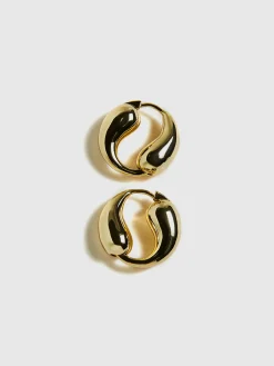 COMMENSE Tai Chi Water Drop Hoop Earrings* Earrings|Accessories