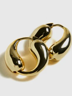 COMMENSE Tai Chi Water Drop Hoop Earrings* Earrings|Accessories