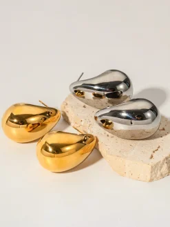 COMMENSE Teardrop Hoop Earrings* Earrings|Accessories