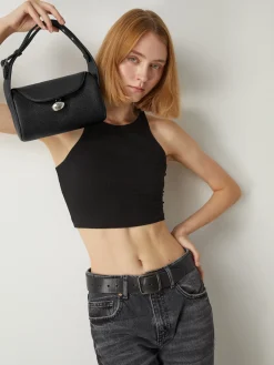 COMMENSE Textured Buckle Flap Handbag* Bags|Accessories