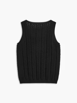COMMENSE Textured Button-Front Sweater Vest* Sweater Vests|Sweaters & Cardigans