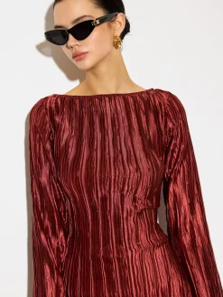 COMMENSE Textured Slim Short Dress* Dresses