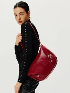 COMMENSE Textu Zipper Shoulder Bag* Bags|Accessories