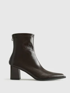 COMMENSE Thick Heel Zipper Ankle Boots* Shoes|Accessories