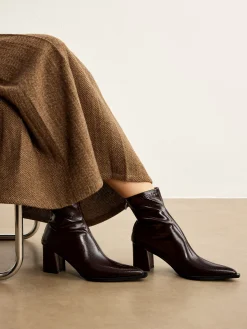 COMMENSE Thick Heel Zipper Ankle Boots* Shoes|Accessories